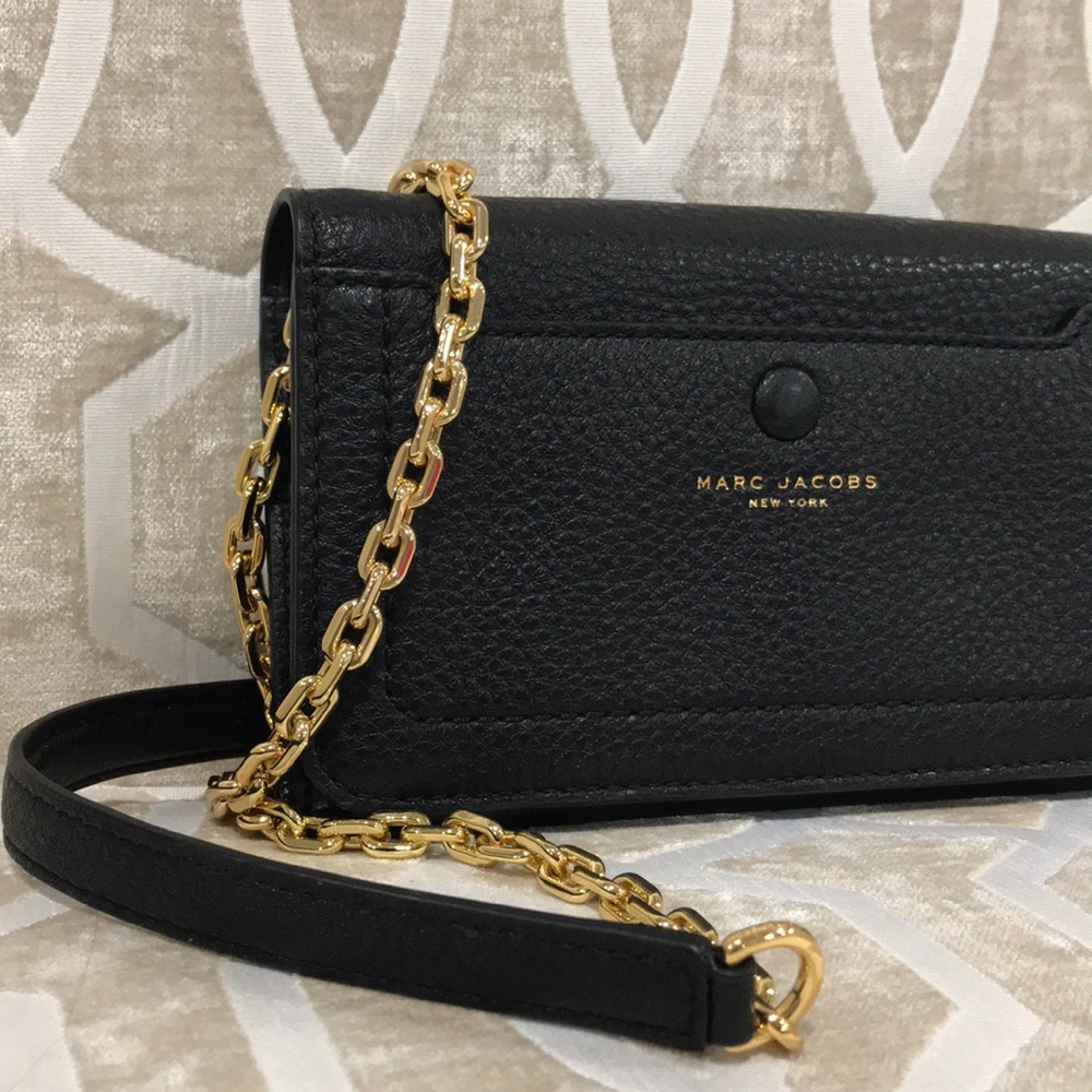 🎁 Marc Jacobs Empire City Leather Wallet Crossb. Bag - Picture 12 of 13